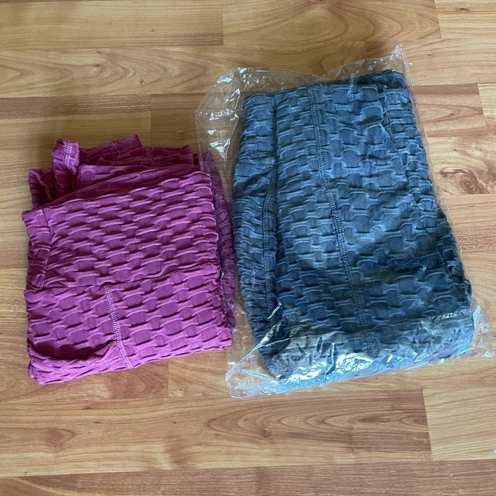 TikTok Famous Ruched Butt Leggings Bundle Pair
